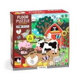 Farm Friends 25 Piece Floor Puzzle with Shaped Pie