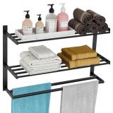 Towel Racks for Bathroom 24 Inch, 3 Tier Towel She