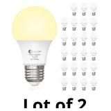 Evelor 24-Packs x 2 , A19 LED Light Bulbs, E26 Bas