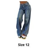 EMMIOL Baggy Jeans for Woman Y2k Mid-High Waisted