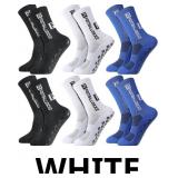 6 Pairs Grip Soccer Socks for Men Anti Slip Athlet