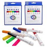 Color Swell Washable Markers 2 Pack of 8 Vibrant C