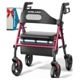 $153 HOMLAND Foldable Rollator Walkers with Seat f