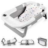 LIVINGbasics Foldable Baby Bath Tub for Infants to