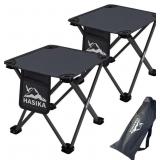 HASIKA Collapsible Stool Foot Rest 2 Pack Folding