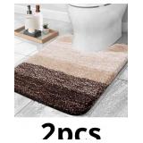 OLANLY Luxury Microfiber Toilet Mat U-Shaped, Extr