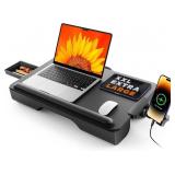 SAIJI Laptop Lap Desk, Portable Laptop Desk for Be