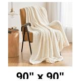 MIULEE Decorative Soft Fleece Blanket Fluffy Fuzzy