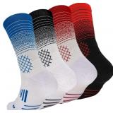 YQHMT Athletic Crew Socks Performance Thick Cushio
