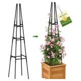 1 Pack Garden Obelisk Trellis for Climbing Plants