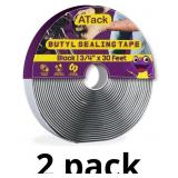 ATack Black Butyl Seal Tape 1/8-Inch x 3/4-Inch x