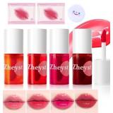 Lip Tint Korean Stain Set, 4 Colors Tinta Para Lab