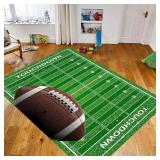 Osimiccp Football Rug for Bedroom 3'x5' Non Slip F