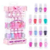SIMPLE PLEASURES Pink Bow Kids Nail Polish Set for