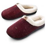 Roxoni Women's Sweater Knit Fleece Lined Clog Slip
