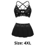 CRIPOM Sexy Lingerie for Women Naughty 3 Piece Lac