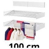 Wall Mounted Drying Rack 100CM, Foldable Laundry D