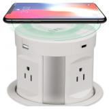$166 Automatic Pop up Outlet, Wireless Charger Pow