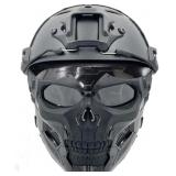 PJ Tactical Protective Helmet and Skull Mask Set,