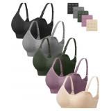 $101 Angelhood 4 Pack Nursing Bras for Breastfeedi