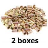 Keadic 150Pcs M6 Metric Zinc Plated Carbon Steel R