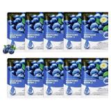 10PCS Plant Fruit Sheet Face Masks Set,Moisturizin
