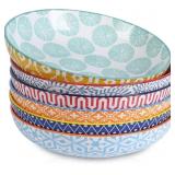 Selamica Porcelain 26 Ounce Pasta Bowls Set of 6,