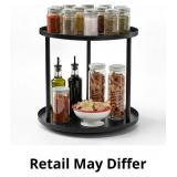 MUNEK Metal Lazy Susan Organizer, 9' Rotating Spic
