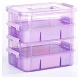 CraftGenes Art Supply Storage Organizer with 2 Rem