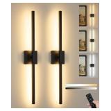 Battery Operated Wall Sconce Set of 2, Wireless Re