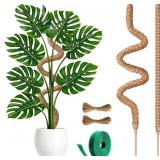 2 Pack 30 Inch Moss Pole for Plants Monstera, Tall