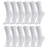 Duufin 12 Pairs Mens Crew Socks Mid Calf Socks Lig