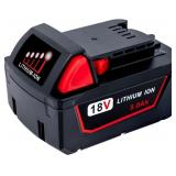 Replacement Battery for Milwaukee 18V, Compatible