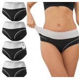 newnice Organic Cotton High Waisted Underwear for
