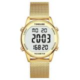 TIMEURE Women's Step Counter Watch with Stainless