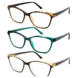 Reading Glasses for Women, 3-Pack Blue Light Compu