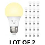 Evelor A19 LED Light Bulbs, E26 Base, Soft White 2