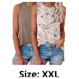 KKJ Women's Cap Sleeve T Shirts Tank Tops Solid Co