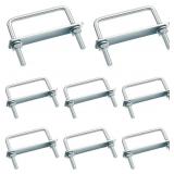 8 Set Square U-Bolts Carbon Steel with Nuts, Frame