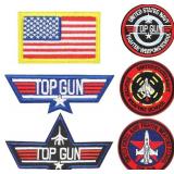 Top Gun Patches Embroidered Hook and Loop Design T