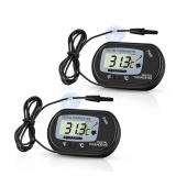 Zacro Petbank 2 Pack Digital Aquarium Thermometer,