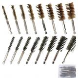 8pcs Brass Wire Brushes & 8pcs Stainless Steel Bor