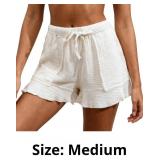 Amazhiyu Women's Cotton Summer Casual Flowy High W