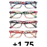 Reading Glasses for Women, 4 Pack Fashion Ladies R