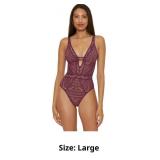 $181 BECCA Womens Color Play One Piece Swimsuit, P