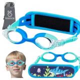 Vvinca Kids Swim Goggles for Age 2-8, Toddler-Gogg