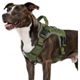 WINGOIN Green Tactical Dog Harness for Medium Dogs