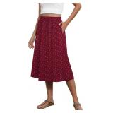 Witsmile 2025 Flowy Skirts for Women Below Knee Hi