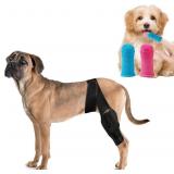 Black Dog Leg Sleeve, Pair of Front Leg Brace Prot