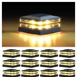 $203 EXCMARK 4x4 Solar Post Cap Lights Outdoor Wat